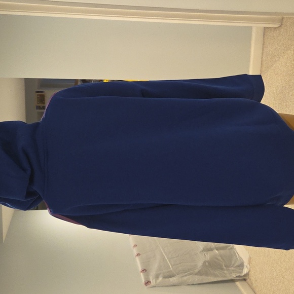 Adidas Blue Oversized Hooded Sweater - Picture 8 of 8